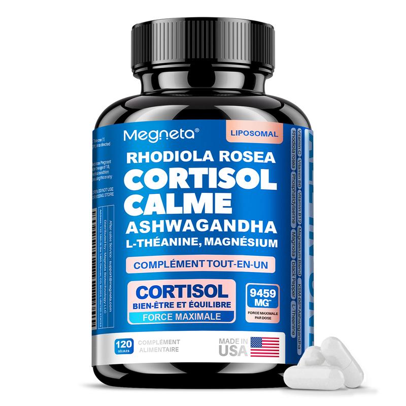 Velane - Régulation du cortisol. Formule Liposomale pour Stress et Bien-être – 120 Gélules